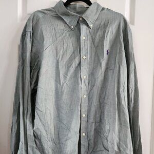 RALPH LAUREN MENS BUTTON DOWN DRESS SHIRT